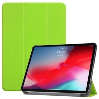 Apple iPad Pro 11 (2018, 1-е поколение) зелёный кожаный чехол-книжка (складной) | Vacins.lv
