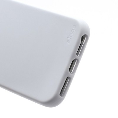 „Elago“ cieta silikona Apple iPhone 5, 5S balts apvalks ar ekrāna aizsargplēve / Vacins.lv