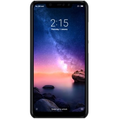 Xiaomi Redmi Note 6 Pro Nillkin Frosted Shield melns plastmasas apvalks / vacins.lv