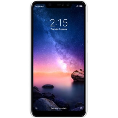 Xiaomi Redmi Note 6 Pro Nillkin Frosted Shield белый пластиковый чехол | Vacins.lv