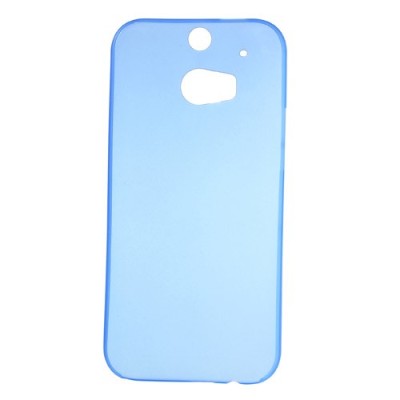 Ploniausias pasaulyje HTC One M8 mėlynas skaidrus plastikinis dėklas / Priedai.lt