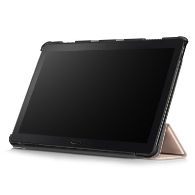 Lenovo Tab P10 (TB-X705F) atvēramais zelta maciņš / Vacins.lv