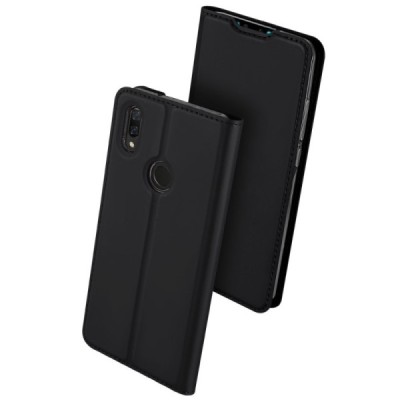 „Dux Ducis“ Skin серии Huawei P smart 2019 (Honor 10 Lite) чёрный кожаный чехол-книжка | Vacins.lv