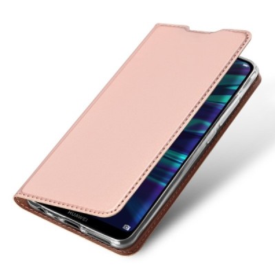 „Dux Ducis“ Skin серии Huawei P smart 2019 (Honor 10 Lite) розовый кожаный чехол-книжка | Vacins.lv