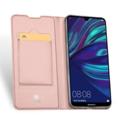 „Dux Ducis“ Skin серии Huawei P smart 2019 (Honor 10 Lite) розовый кожаный чехол-книжка | Vacins.lv