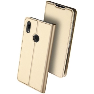 „Dux Ducis“ Skin серии Huawei P smart 2019 (Honor 10 Lite) золотой кожаный чехол-книжка | Vacins.lv
