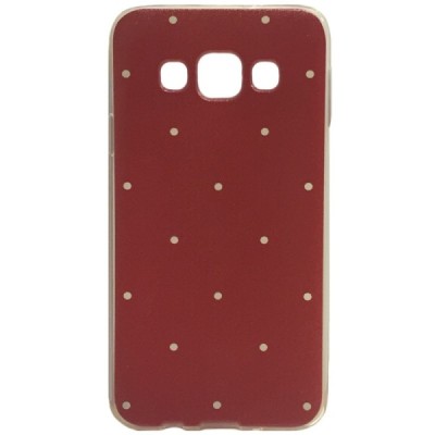 Samsung Galaxy A3 (A300) Dots cieta silikona (TPU) sarkans apvalks / vacins.lv
