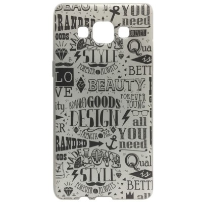 Samsung Galaxy A5 (A500) Beauty cieta silikona (TPU) balts apvalks / vacins.lv