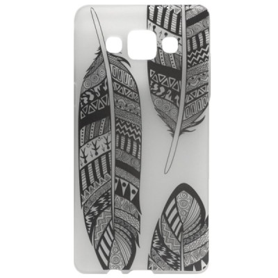 Samsung Galaxy A5 (A500) Feather cieta silikona (TPU) balts apvalks / vacins.lv