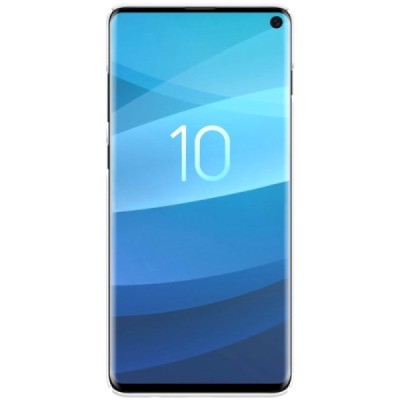 Samsung Galaxy S10 (G973) Nillkin Frosted Shield белый пластиковый чехол | Vacins.lv