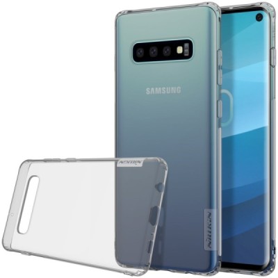 Samsung Galaxy S10 (G973) Nillkin Nature тонкий серый силиконовый чехол (TPU) | Vacins.lv