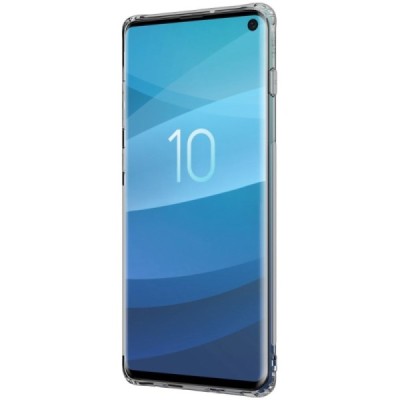 Samsung Galaxy S10 (G973) Nillkin Nature тонкий серый силиконовый чехол (TPU) | Vacins.lv