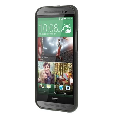 HTC One M8 krāsains cieta silikona apvalks - Eifelis, rozs / Vacins.lv
