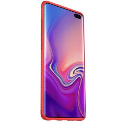 Samsung Galaxy S10 (G973) „Lenuo“ твердый силиконовый чехол из TPU красного цвета | Vacins.lv