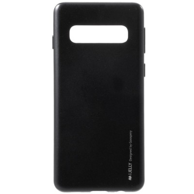 Samsung Galaxy S10 (G973) Mercury твердый силиконовый чехол (TPU) - чёрный | Vacins.lv