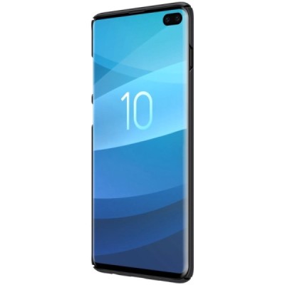 Samsung Galaxy S10+ (G975) Nillkin Frosted Shield melns plastmasas apvalks / vacins.lv