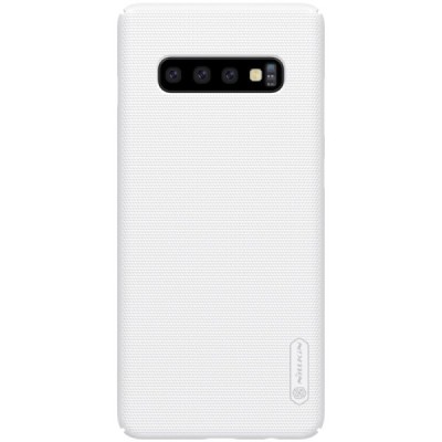 Samsung Galaxy S10+ (G975) Nillkin Frosted Shield белый пластиковый чехол | Vacins.lv
