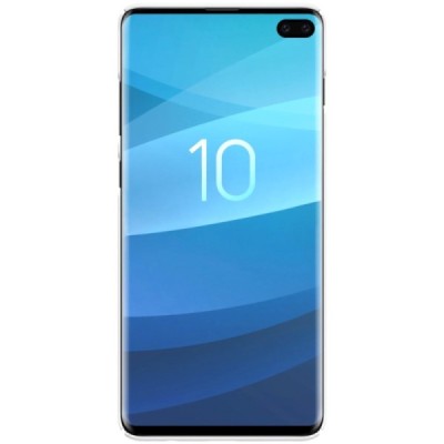 Samsung Galaxy S10+ (G975) Nillkin Frosted Shield белый пластиковый чехол | Vacins.lv