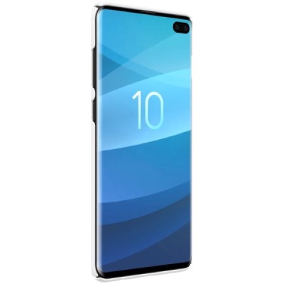 Samsung Galaxy S10+ (G975) Nillkin Frosted Shield белый пластиковый чехол | Vacins.lv