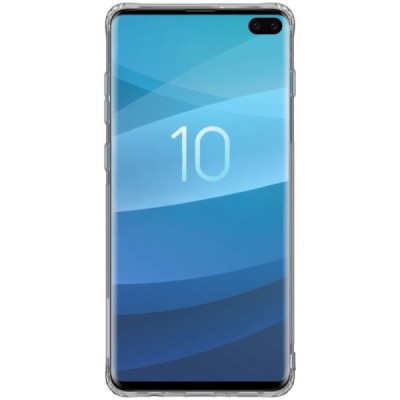 Samsung Galaxy S10+ (G975) Nillkin Nature тонкий серый силиконовый чехол (TPU) | Vacins.lv