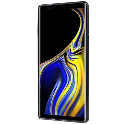 Samsung Galaxy Note 9 (N960F) Силиконовый прозрачный чехол, чёрный | Vacins.lv