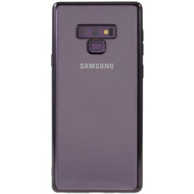Samsung Galaxy Note 9 (N960F) Силиконовый прозрачный чехол, чёрный | Vacins.lv