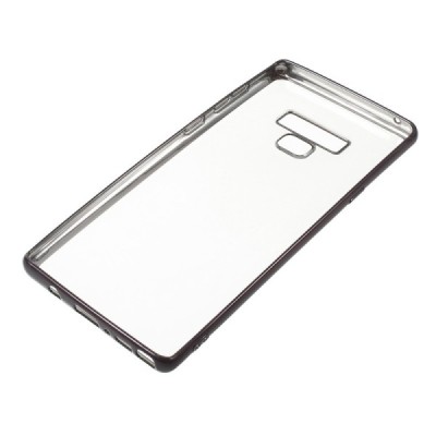 Samsung Galaxy Note 9 (N960F) Силиконовый прозрачный чехол, чёрный | Vacins.lv