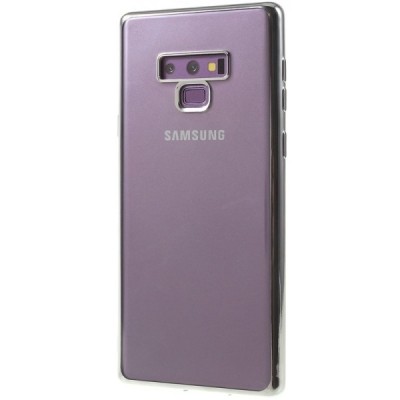 Samsung Galaxy Note 9 (N960F) Силиконовый прозрачный чехол, серебристый | Vacins.lv