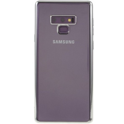 Samsung Galaxy Note 9 (N960F) Силиконовый прозрачный чехол, серебристый | Vacins.lv