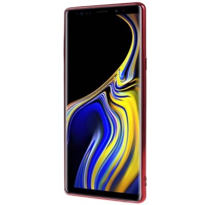 Samsung Galaxy Note 9 (N960F) Силиконовый прозрачный чехол, красный | Vacins.lv