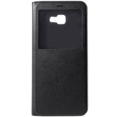 Samsung Galaxy J4+ (J400F) открываемый чёрный чехол c oкошком | Vacins.lv