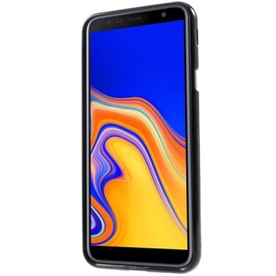 Samsung Galaxy J4+ (J400F) Mercury твердый силиконовый чехол (TPU) - чёрный | Vacins.lv