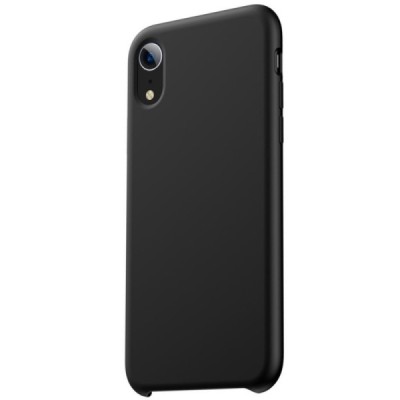 „Rubberized“ Apple iPhone Xr твердый силикон чехол - чёрный | Vacins.lv