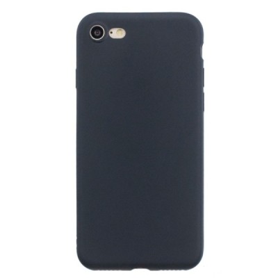 Apple iPhone 7 (iPhone 8) melns cieta silikona TPU apvalks | vacins.lv