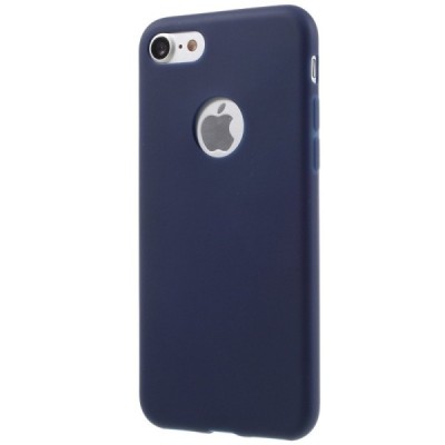 Apple iPhone 7 (iPhone 8) zils cieta silikona TPU pasaulē planākais apvalks / Vacins.lv