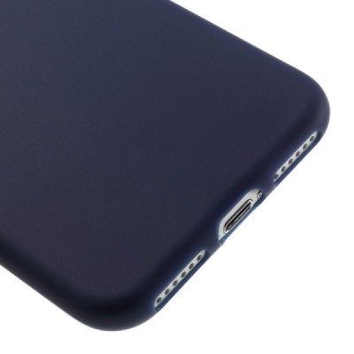 Apple iPhone 7 (iPhone 8) zils cieta silikona TPU pasaulē planākais apvalks / Vacins.lv