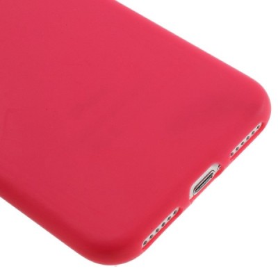 Apple iPhone 7 (iPhone 8) самый тонкий в мире чехол из красного твердого силикона TPU | Vacins.lv