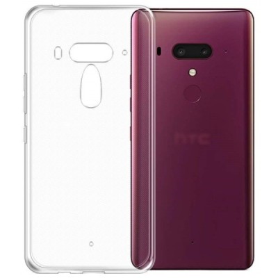 HTC U12 Plus твердый силиконовый (TPU) чехол прозрачный | Vacins.lv