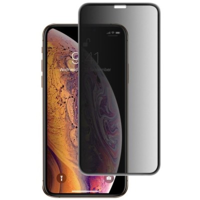 Apple iPhone Xr (iPhone 11) „Mocolo“ 9H Tempered Glass повышенная защита конфиденциальности, черное защитное стекло с полным пок