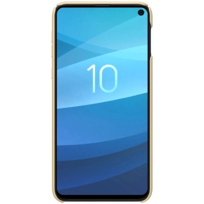 Samsung Galaxy S10e (G970) Nillkin Frosted Shield zelta plastmasas apvalks / vacins.lv