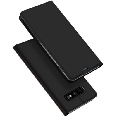 „Dux Ducis“ Skin серии Samsung Galaxy S10e (G970) черный кожаный чехол-книжка | Vacins.lv