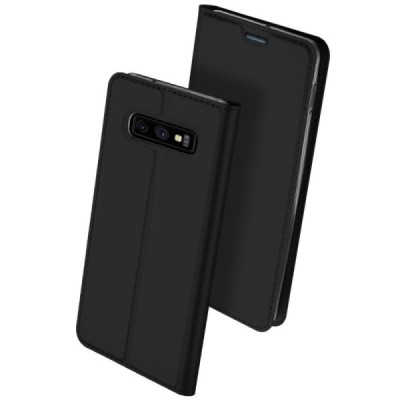 „Dux Ducis“ Skin серии Samsung Galaxy S10e (G970) черный кожаный чехол-книжка | Vacins.lv