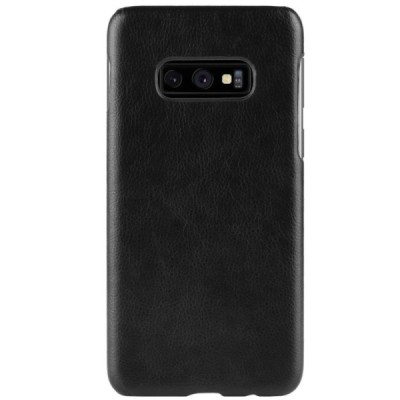 „Litchi“ Skin Leather Samsung Galaxy S10e (G970) чёрный пластиковый чехол | Vacins.lv