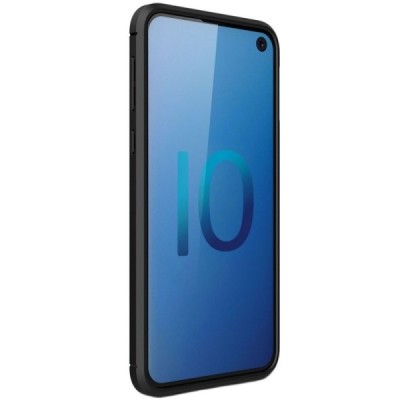 Samsung Galaxy S10e (G970) „Carbon“ твердый силиконовый чехол (TPU) - черный | Vacins.lv
