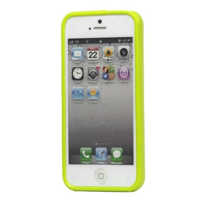Apple iPhone 5, 5S Mercury Color zaļš cieta silikona (TPU) futrālis / Vacins.lv