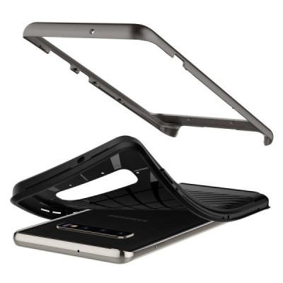 „Spigen“ Neo Hybrid Gunmetal усиленная защита чёрный чехол для Samsung Galaxy S10+ (G975) | Vacins.lv