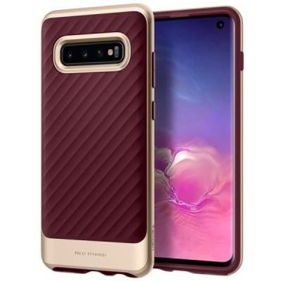 „Spigen“ Neo Hybrid pastiprinātas aizsardzības bordo Samsung Galaxy S10 (G973) apvalks / Vacins.lv