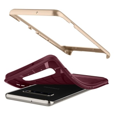 „Spigen“ Neo Hybrid pastiprinātas aizsardzības bordo Samsung Galaxy S10 (G973) apvalks / Vacins.lv