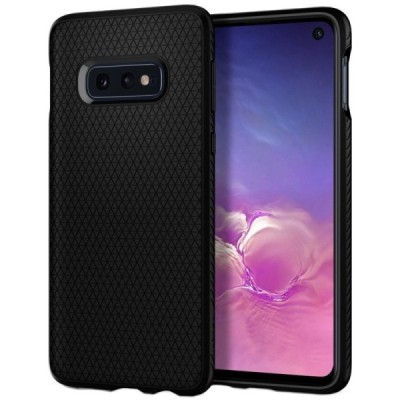 „Spigen“ Liquid Air Samsung Galaxy S10e (G970) чёрный твердый силиконовый чехол | Vacins.lv