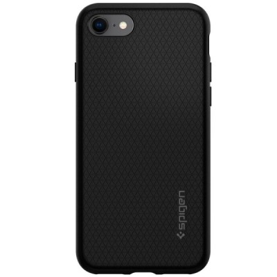 „Spigen“ Liquid Air Apple iPhone 7 (iPhone 8) чёрный твердый силиконовый чехол | Vacins.lv